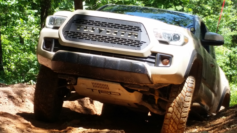 Dylan needed a good shot of his TRD sticker on the bling plate.